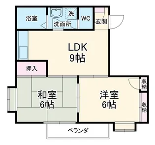 クイーンビルY【3階】の間取り