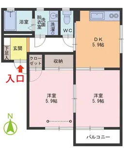 エーデルワイス C棟【2階】の間取り
