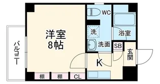 サンロイヤル大阪城北【4階】の間取り