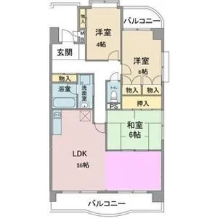 ロイヤル香久山【3階】の間取り
