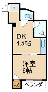 エトワール枚方【4階】の間取り