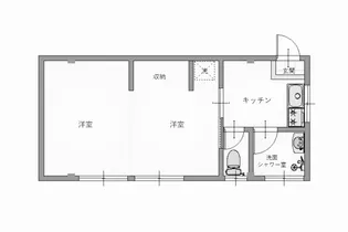 中村アパート2階【2階】の間取り