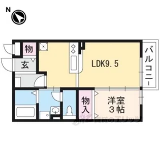 アネックス八代【1階】の間取り