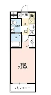 シュスラン横浜鶴見【2階】の間取り