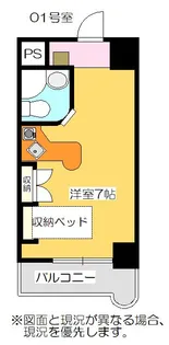 ラ・パルフェ・ド・コリドール【7階】の間取り
