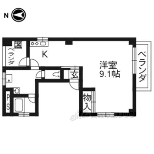 出町柳ビル1【2階】の間取り