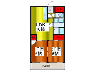 メゾンドセプト【3階】の間取り