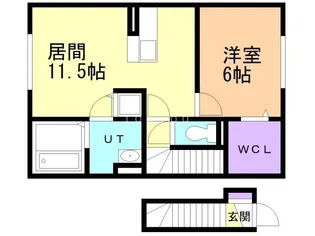 La Vida dos(ラヴィーダ ドス)【2階】の間取り