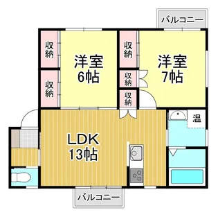エスポワール【1階】の間取り