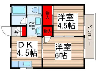グリ-ン コ-ポ【2階】の間取り