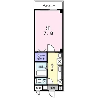 ジェルメ行伊【2階】の間取り