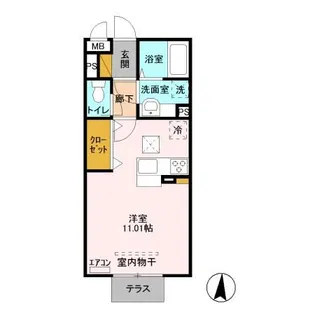 グレイズシア【1階】の間取り