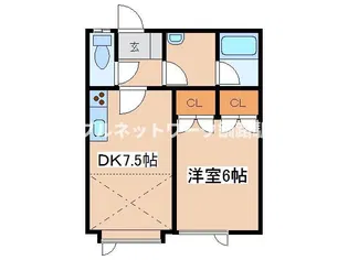 サンライズ【2階】の間取り