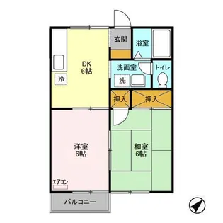シャルム A【2階】の間取り
