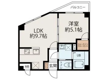 コネクトパークヒルズ新田町【2階】の間取り
