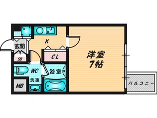GROOVE城東【2階】の間取り
