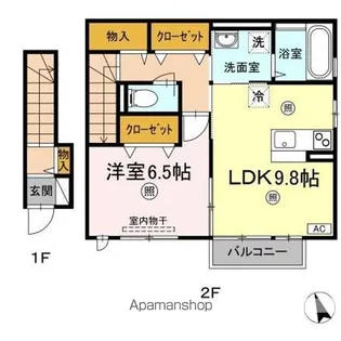 ヴァン・ルーチェ【2階】の間取り