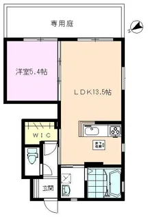 グランドソレーユC【1階】の間取り