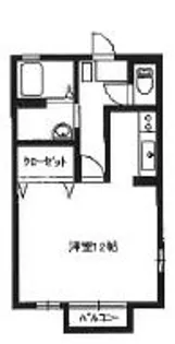 セジュール見和【1階】の間取り