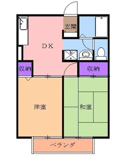 フレンド宝木B【2階】の間取り