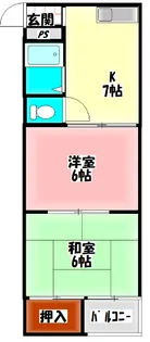 秀和第1ハイツ【4階】の間取り