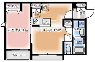 レ・ベリエ【1階】の間取り