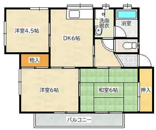 広島県広島市佐伯区八幡東2【アパート】の間取り