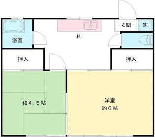 ていほう荘【1階】の間取り