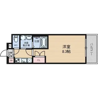 パルティール黒川【8階】の間取り