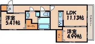 ディアヒルズ【1階】の間取り