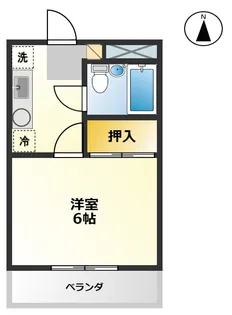 ハイツ晴斗?【2階】の間取り