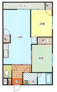 コーポレイメイ【1階】の間取り