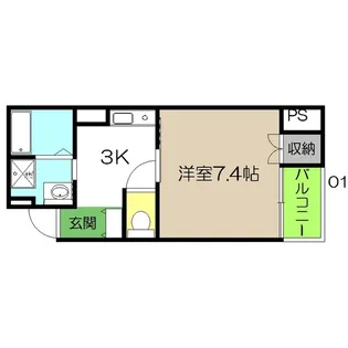 アゼリア南はりま【4階】の間取り