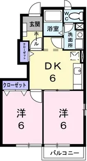 サンパティークB【1階】の間取り