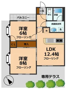 コート久我山【1階】の間取り