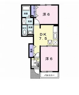 チェリーフレグランス【1階】の間取り