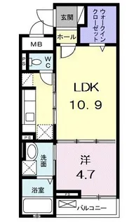福島県福島市太田町【マンション】の間取り