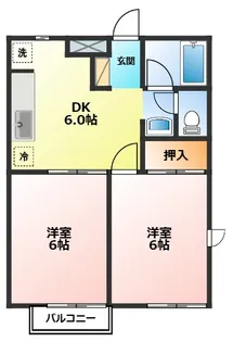 神奈川県足柄上郡開成町吉田島【アパート】の間取り