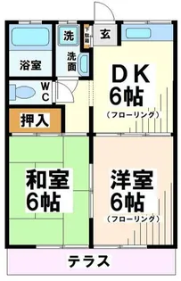 グロリアハイツ【1階】の間取り