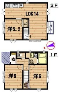 神奈川県相模原市緑区相原1【一戸建】の間取り