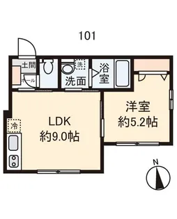 東京都町田市玉川学園8【アパート】の間取り