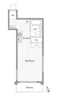 クレスト相模大野【1階】の間取り
