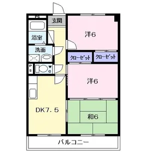 ラフィネドミール【2階】の間取り