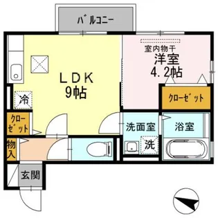 サンシャインパル【1階】の間取り