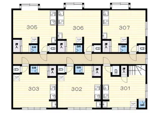 コーポラスなるせV【3階】の間取り