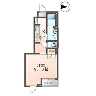 ウィングコートA【1階】の間取り