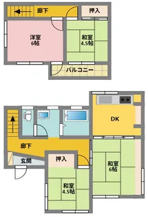 群馬県高崎市剣崎町【一戸建】の間取り