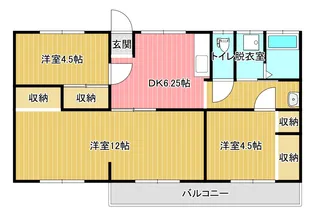 末次アパート【2階】の間取り