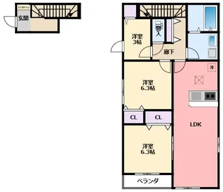 3LDKの間取り画像