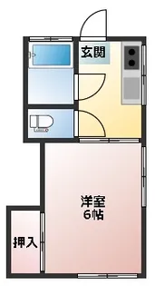 中野コーポ【2階】の間取り